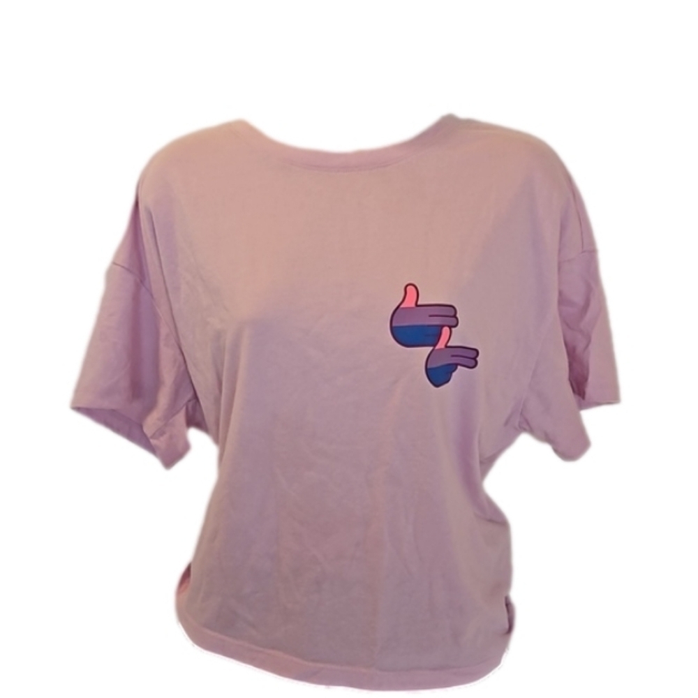 #takepride Target LGBTQ+ shirt size L pink and purple